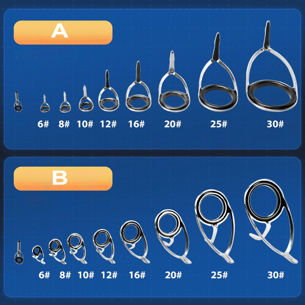 Fishing Rod Guide Replacement - Set joran pancing pengganti cincin keramik,