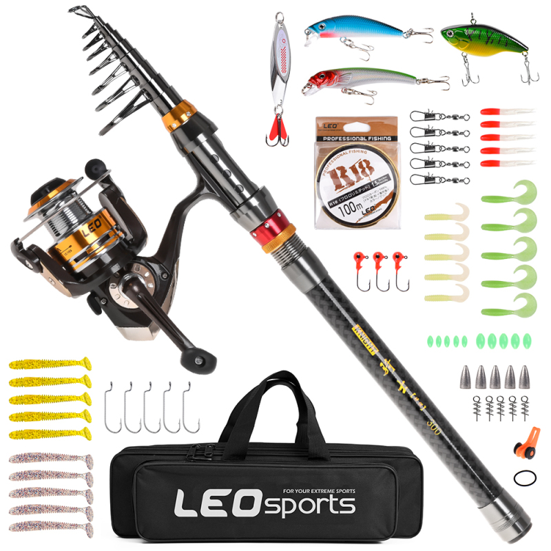 Fishing Rod Carbon Fiber - Joran pancing serat karbon teleskopik, joran
