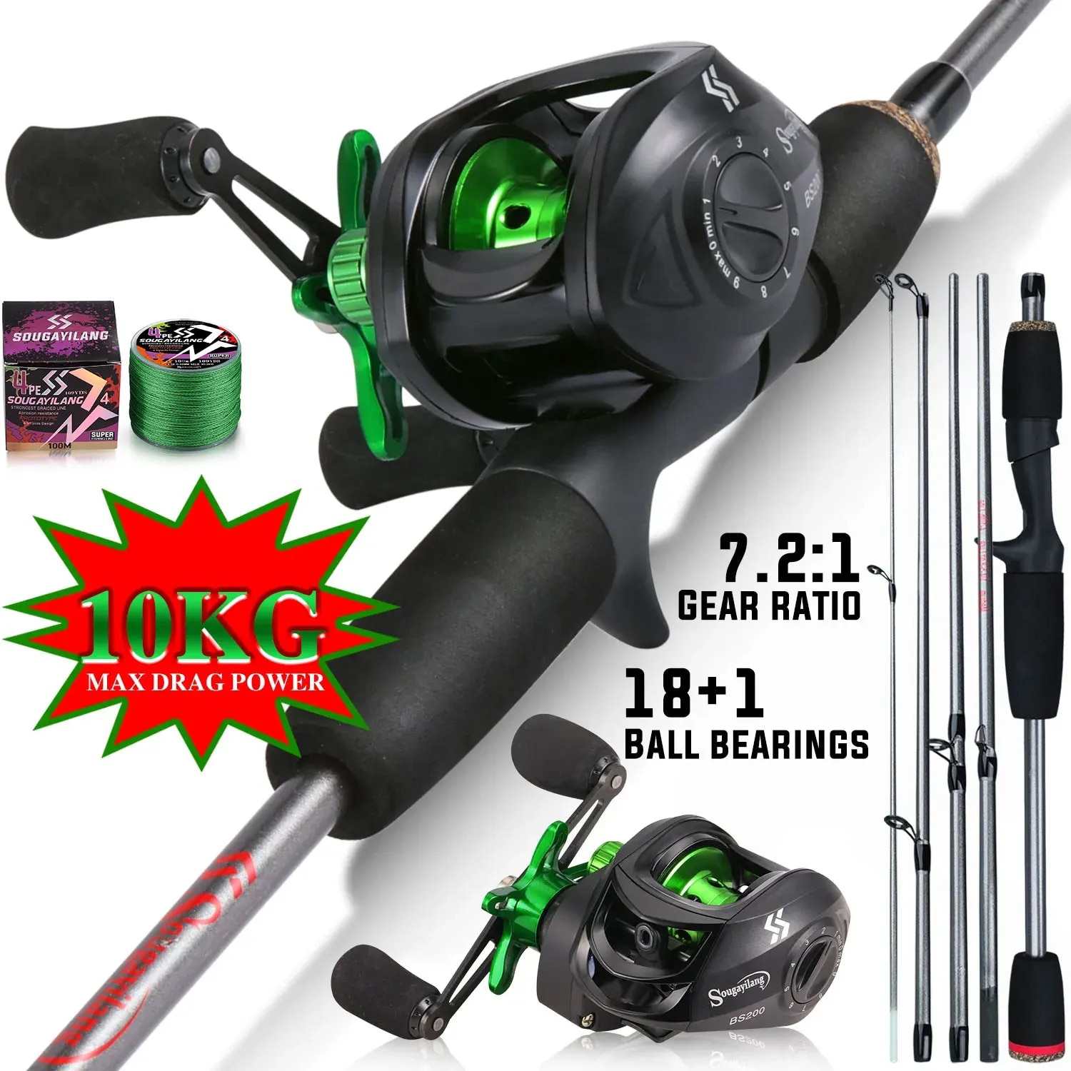 Sougayilang tongkat pancing Ko - Fishing Rod Carbon Fiber ulasan dan harga